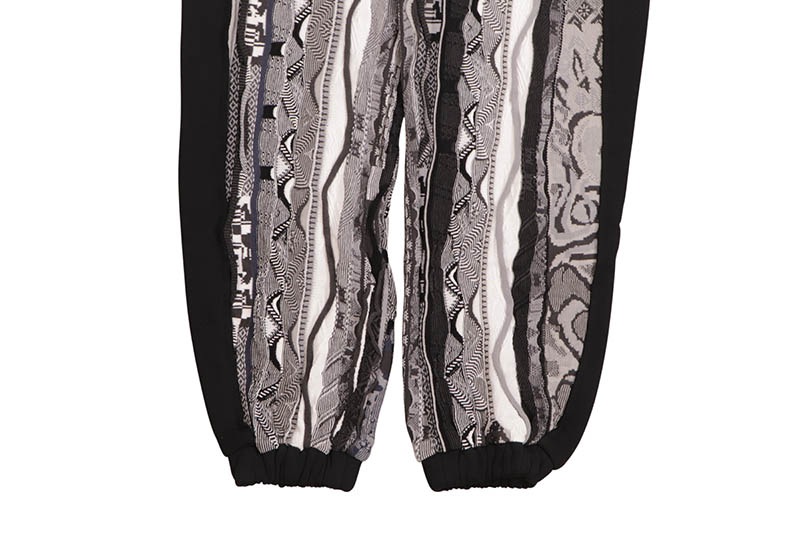 COOGI SWEATER PIECED FLEECE JOGGER (CG-KB-141:BLACK/GREY)