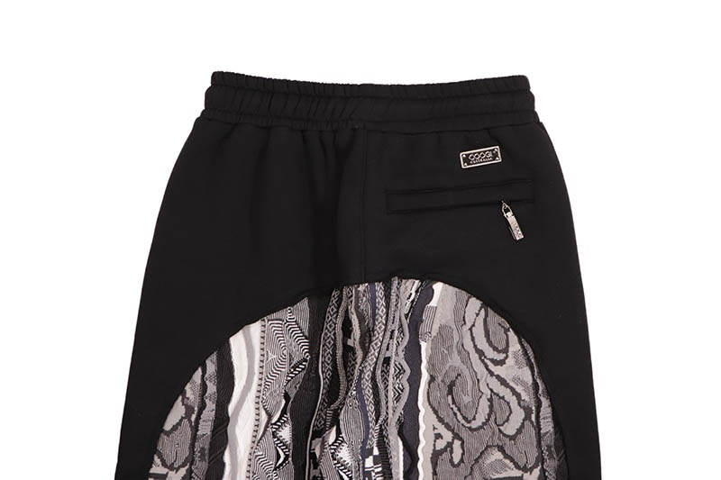 COOGI SWEATER PIECED FLEECE JOGGER (CG-KB-141:BLACK/GREY)