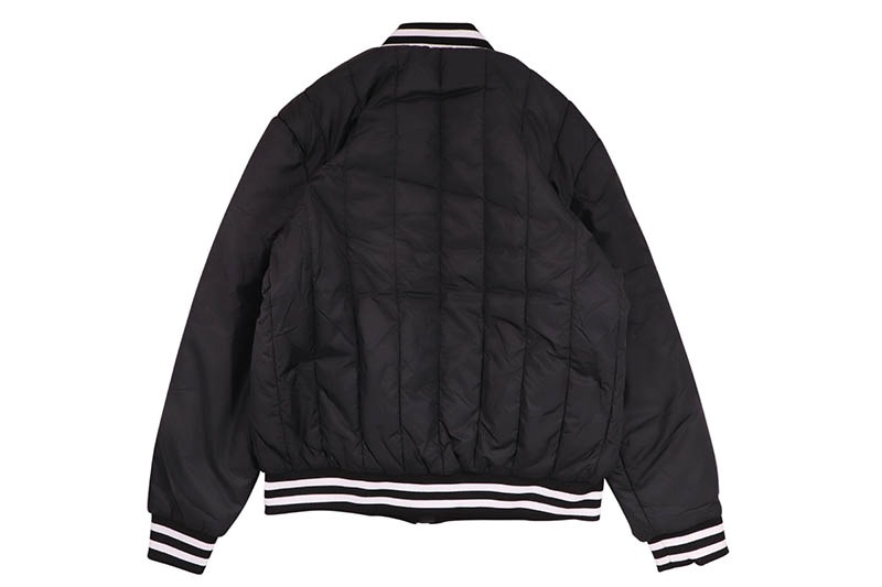 TRUE RELIGION HS LOGO QUILTED BOMBER JACKET (107823:BLACK)