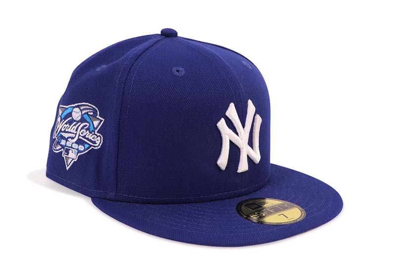 NEW ERA NEW YORK YANKEES 59FIFTY FITTED CAP (2000 WORLD SERIES SIDE PATCH/GREY UNDER VISOR/DARK ROYAL) 14490418