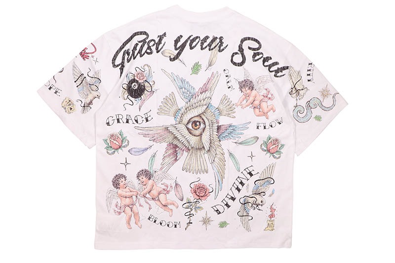 ROKU STUDIO FAITH BOXY TEE  (RK1482091:WHITE)