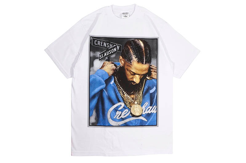 STREET WEAR SUPPLY NIPSEY HUSSLE CRENSHAW T-SHIRT (WHITE)