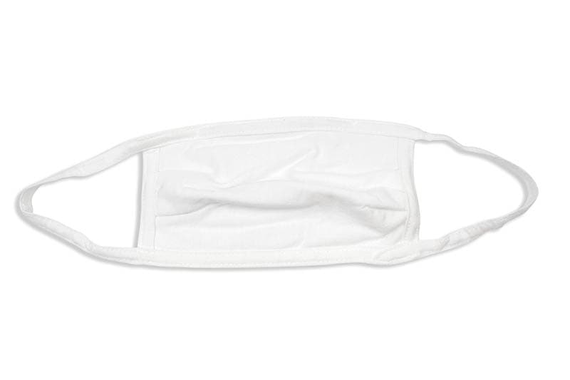 HANES WICKING COTTON MASKS 10-PACK (WHITE)