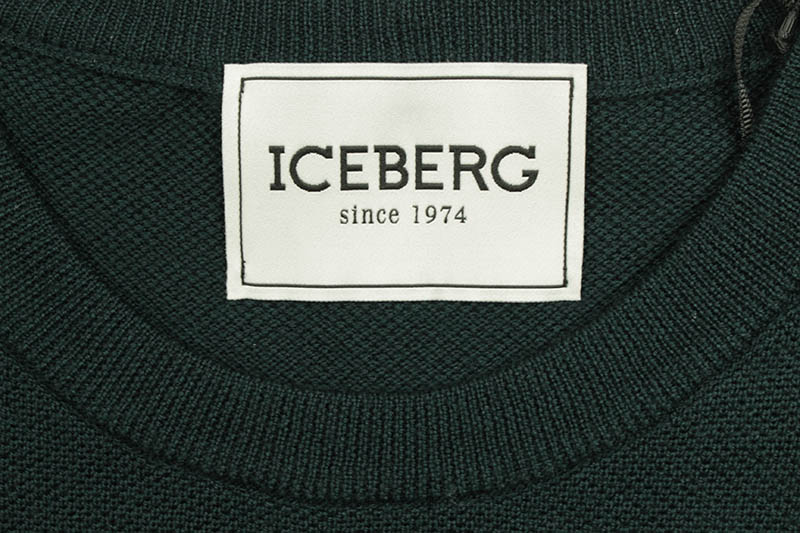 ICEBERG LARGE LOGO KNIT SWEATER (GREEN)
