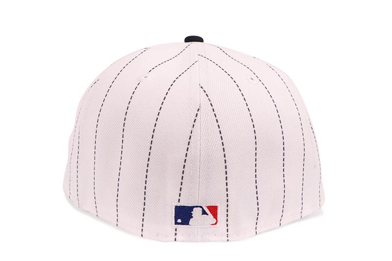 NEW ERA NEW YORK YANKEES 59FIFTY FITTED CAP (1999 WORLD SERIES SIDE PATCH/GREY UNDER VISOR/PINSTRIPE NAVY) 70891966
