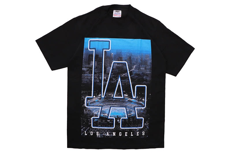 STREET WEAR SUPPLY LOS ANGELS DODGER STADIUM T-SHIRT (BLACK)