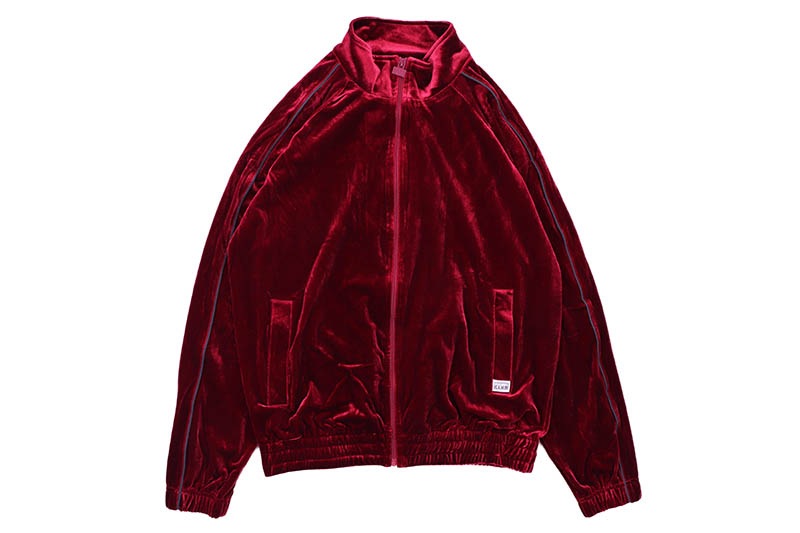 PRO CLUB COMFORT VELOUR TRACK JACKET (BURGUNDY) 16PC0303