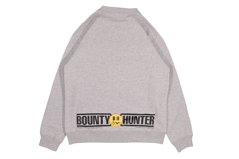 MANASTASH X BOUNTY HUNTER SWEATSHIRTS (792-5232006-020:GRAY)