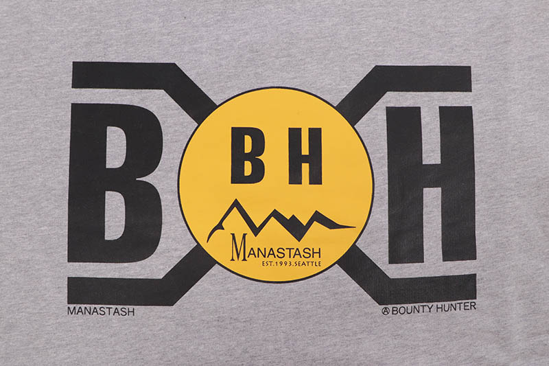 MANASTASH X BOUNTY HUNTER SWEATSHIRTS (792-5232006-020:GRAY)