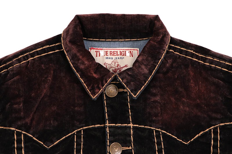TRUE RELIGION OVERSIZED SUPER T VELVET JACKET (110298:VELVET WASH)