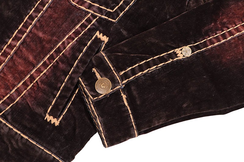 TRUE RELIGION OVERSIZED SUPER T VELVET JACKET (110298:VELVET WASH