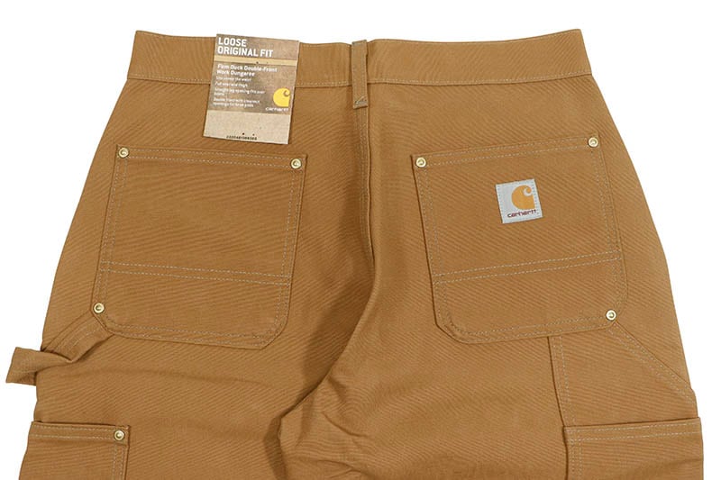 Carhartt DOUBLE FRONT WORK DUNGAREE (B01-BRN:CARHARTT BROWN)