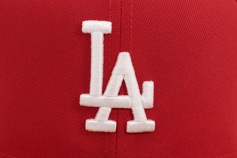 NEW ERA LOS ANGELES DODGERS 59FIFTY FITTED CAP (1980 ALL STAR GAME CUSTOM SIDE PATCH/GREY UNDER VISOR/SCARLET) 70945476