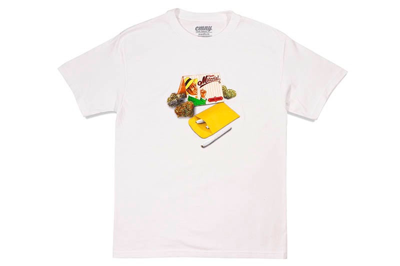 CLASSIC MATERIAL NY 420 TRE BAG S/S T-SHIRT (WHITE)