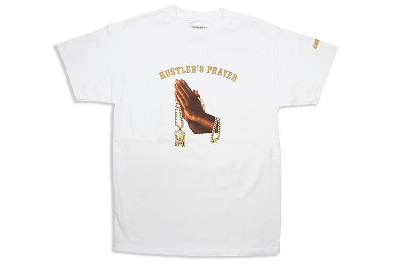 CLASSIC MATERIAL NY HUSTLER'S PRAYER T-SHIRT (WHITE)