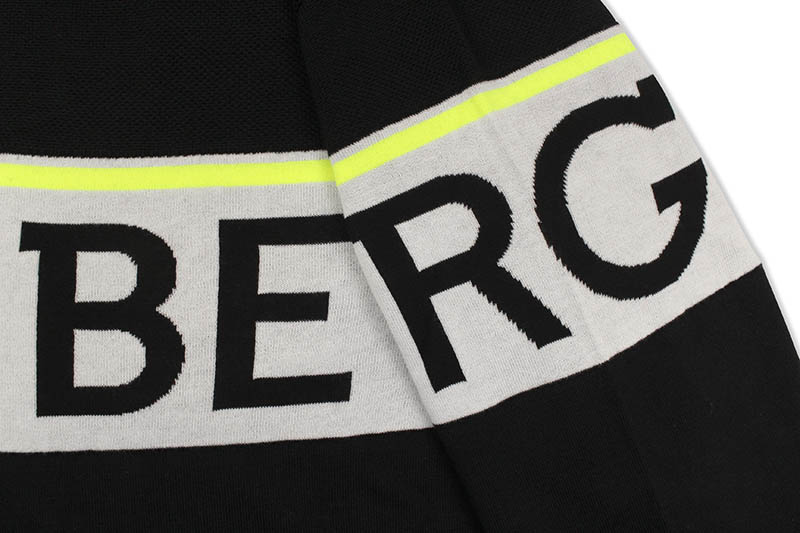 ICEBERG LARGE LOGO KNIT SWEATER (BLACK)