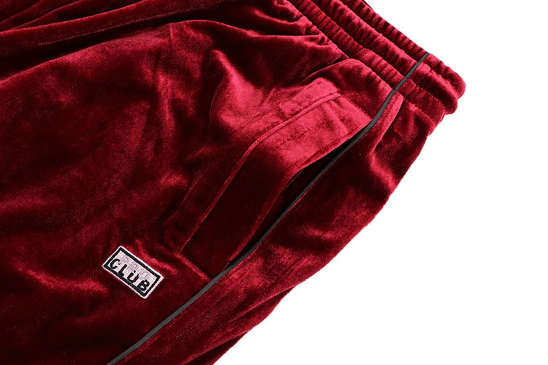 PRO CLUB COMFORT VELOUR TRACK PANT (BURGUNDY) 16PC0403