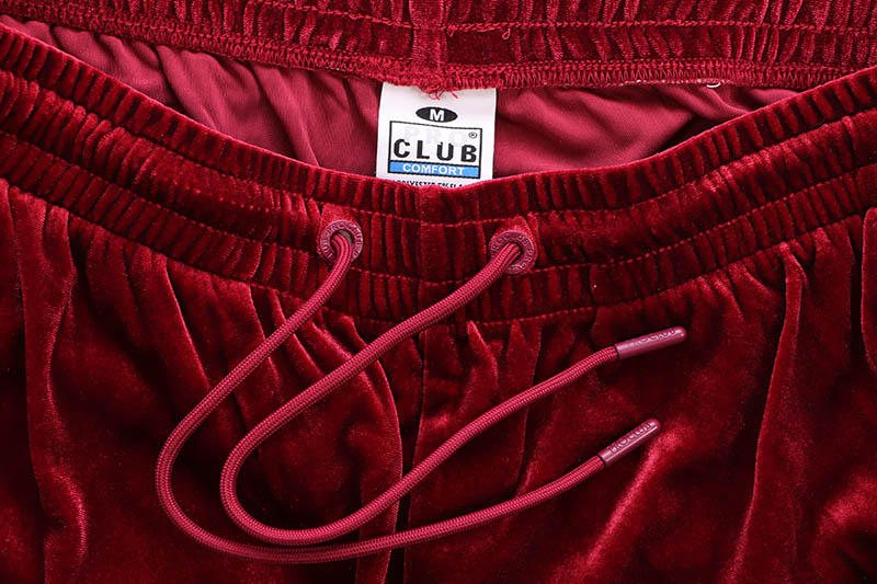 PRO CLUB COMFORT VELOUR TRACK PANT (BURGUNDY) 16PC0403