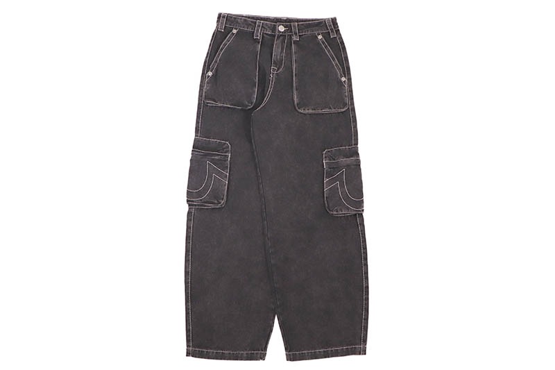 TRUE RELIGION BIG T CARPENTER PANT (109580:BLACK)