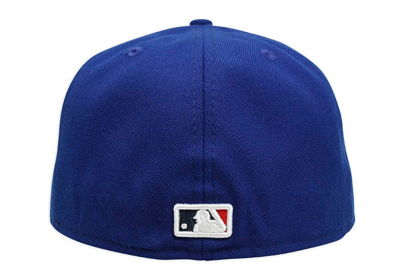 NEW ERA LOS ANGELES DODGERS 59FIFTY FITTED CAP (PALM TREE/PINK UNDER VISOR/DARK ROYAL)