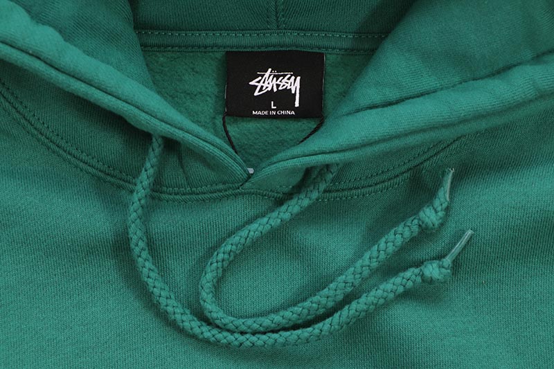 STUSSY COPYRIGHT STOCK APPLIQUE HOODIE (DARK GREEN) 118407 | Brand