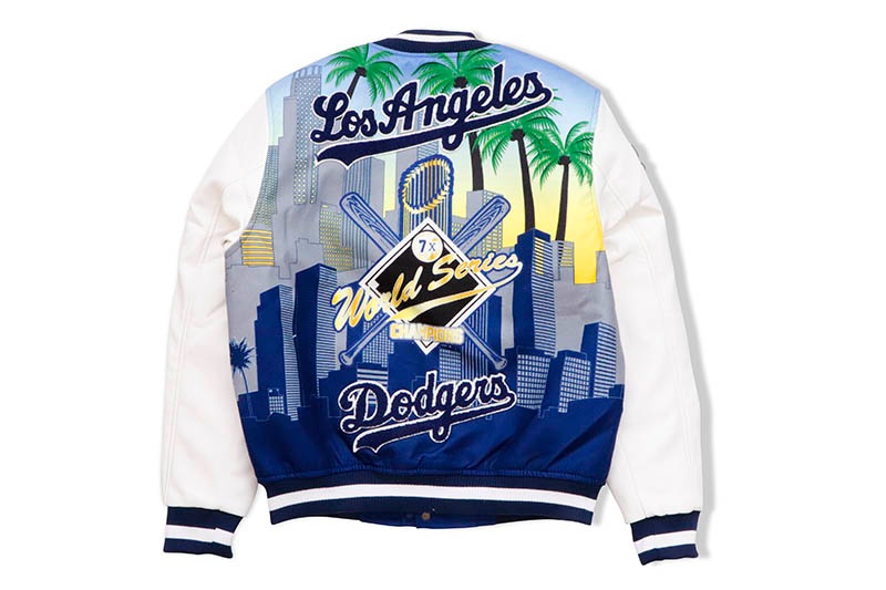 PRO STANDARD LOS ANGELES DODGERS REMIX VARSITY JACKET (LLD632044:BLUE MULTI)