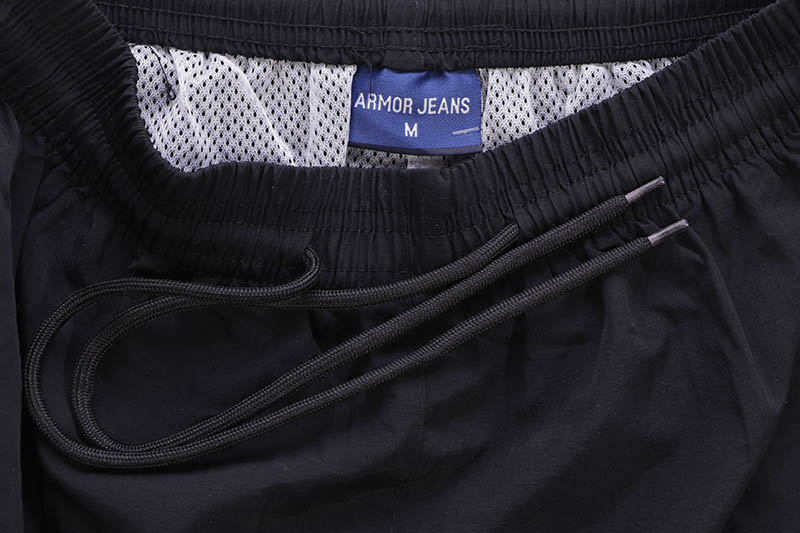 ARMOR JEANS NYLON LOUNGE SHORTS (AR-1006:BLACK)