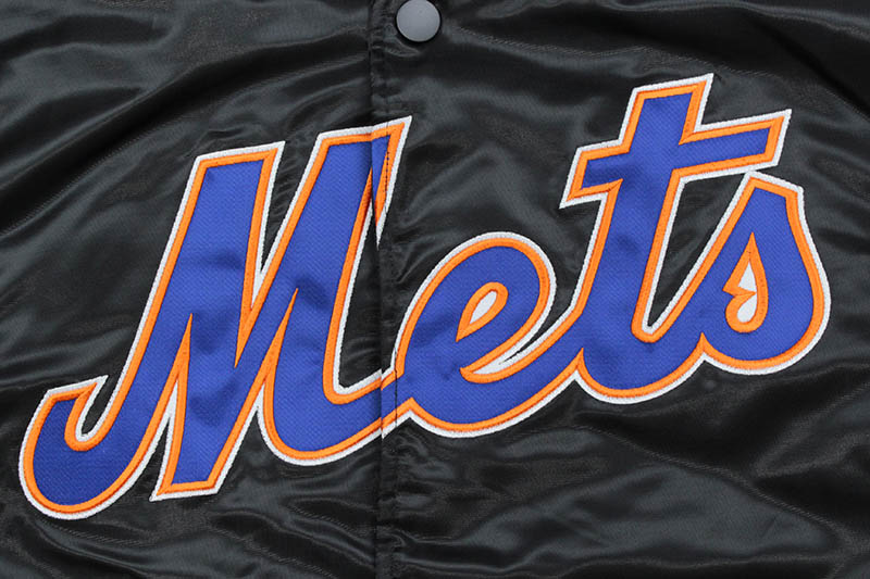 STARTER NEW YORK METS SATIN VARSITY JACKET (LS05T738)