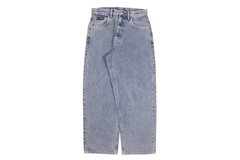 FUBU STUDS DENIM PANTS (FAM-52507:L. BLUE)