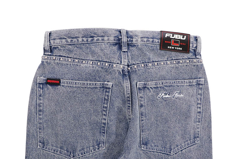FUBU STUDS DENIM PANTS (FAM-52507:L. BLUE) | Brand,A-F,FUBU