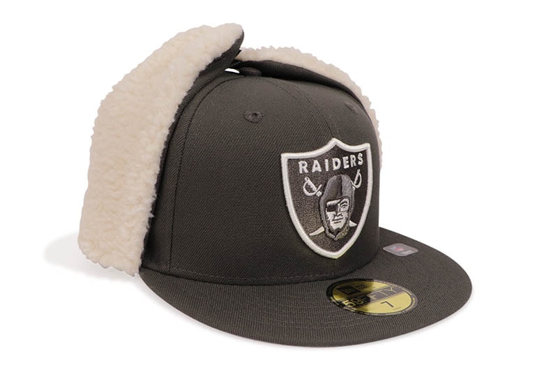 NEW ERA LAS VEGAS RAIDERS 59FIFTY DOG EAR FITTED CAP (DARK PEWTER) 14668178