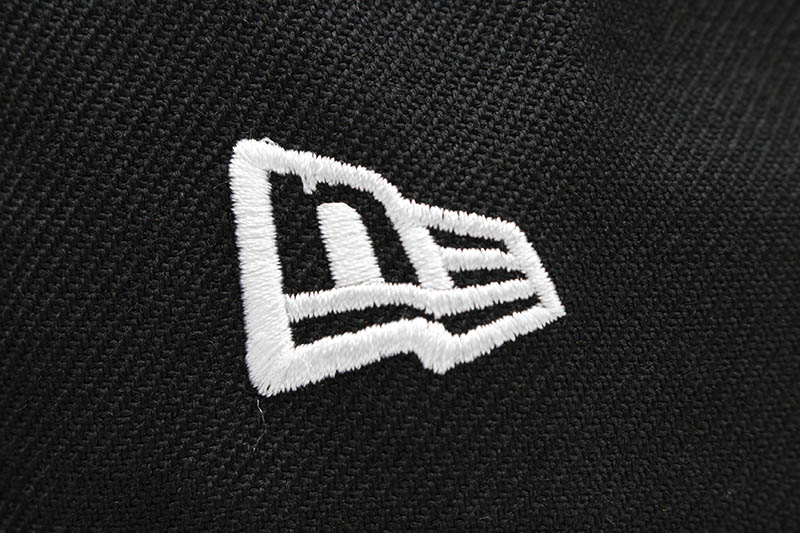NEW ERA LOS ANGELES DODGERS 59FIFTY FITTED CAP (PALM TREE/PINK UNDER VISOR/BLACK)