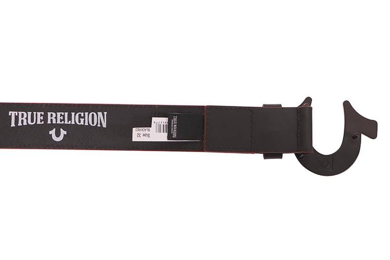 TRUE RELIGION LUCKY OMBR��� HORSESHOE BELT (TRH302849:BLACK)