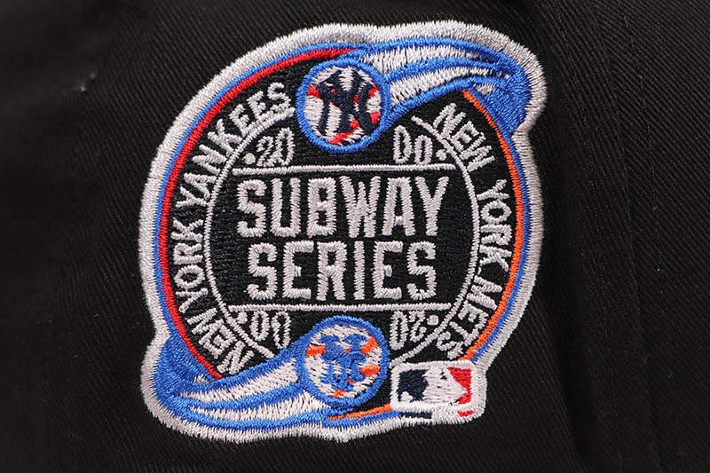 NEW ERA NEW YORK YANKEES 2000 SUBWAY SERIES SIDE PATCH 9FORTY A-FRAME ADJUSTABLE CAP (BLACK) 13328260