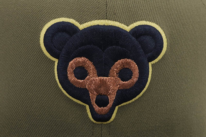 NEW ERA CHICAGO CUBS 59FIFTY FITTED CAP (1962 ALL STAR GAME SIDE PATCH/BURNT ORANGE UNDER VISOR/OLIVE OBSIDIAN)