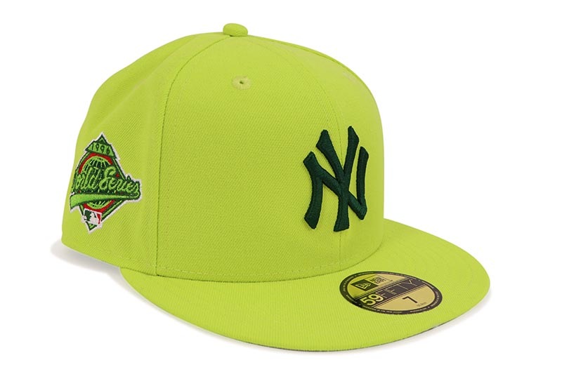 NEW ERA NEW YORK YANKEES 59FIFTY FITTED CAP (1996 WORLD SERIES SIDE PATCH/GREY UNDER VISOR/CYBER GREEN) 14490419