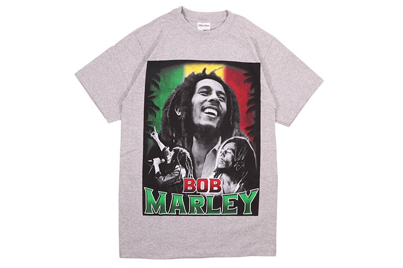 STREET WEAR SUPPLY BOB MARLEY RASTA T-SHIRT (GREY)