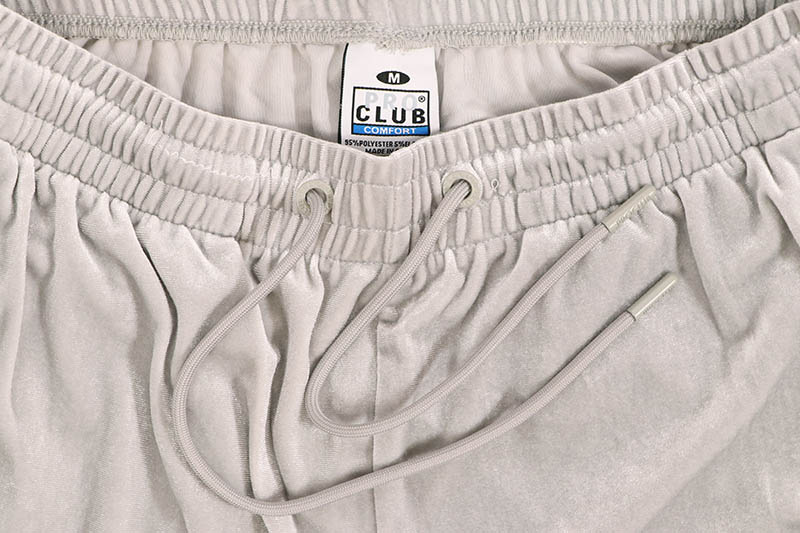 PRO CLUB COMFORT VELOUR TRACK PANT (SILVER/BLACK) 16PC0403