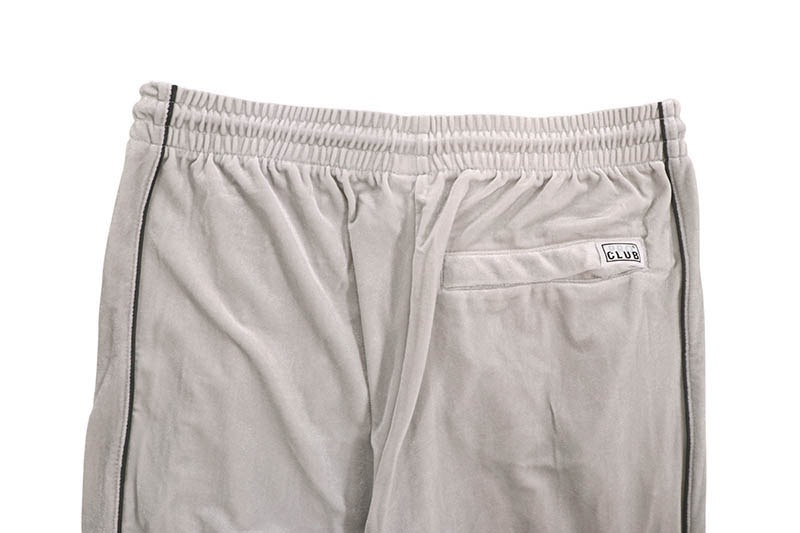 PRO CLUB COMFORT VELOUR TRACK PANT (SILVER/BLACK) 16PC0403