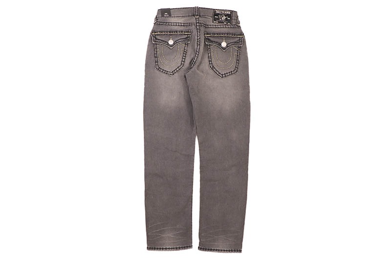 TRUE RELIGION BOBBY SUPER T BAGGY STACKED JEAN 32" (109570:VINTAGE HAUL GREY WASH)