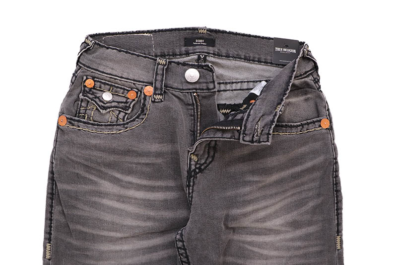 TRUE RELIGION BOBBY SUPER T BAGGY STACKED JEAN 32" (109570:VINTAGE HAUL GREY WASH)