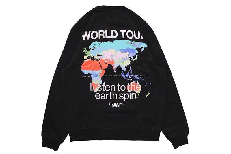 STUSSY THERMAL CREW (BLACK) 1914630 | Brand,S-Z,STUSSY