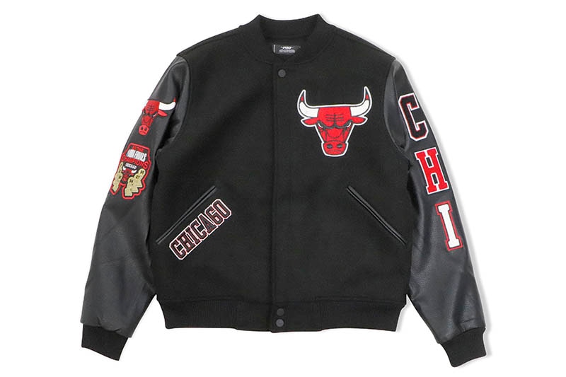 PRO STANDARD CHICAGO BULLS VARSITY JACKET (BCB651681:BLACK)