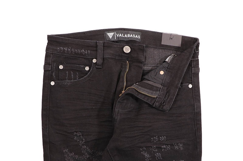 VALABASAS LEADER SKINNY DENIM (VLBS-VJ2-1045:JET BLACK) | Brand