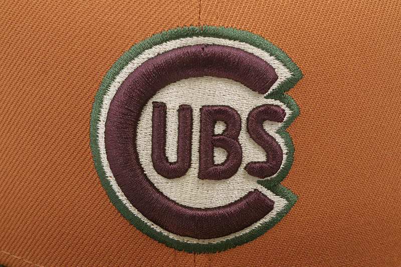 NEW ERA CHICAGO CUBS 59FIFTY FITTED CAP (1947 ALL-STAR GAME CUSTOM SIDE PATCH/GREY UNDER VISOR/FIGHT ORANGE PINE GREEN)