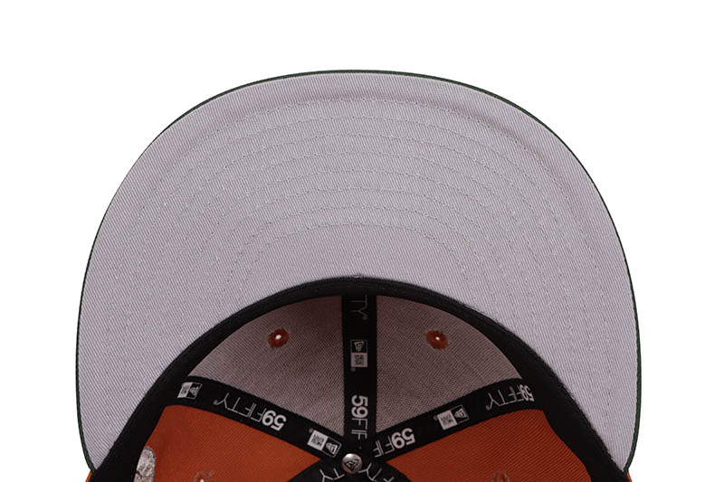 NEW ERA CHICAGO CUBS 59FIFTY FITTED CAP (1947 ALL-STAR GAME CUSTOM SIDE PATCH/GREY UNDER VISOR/FIGHT ORANGE PINE GREEN)