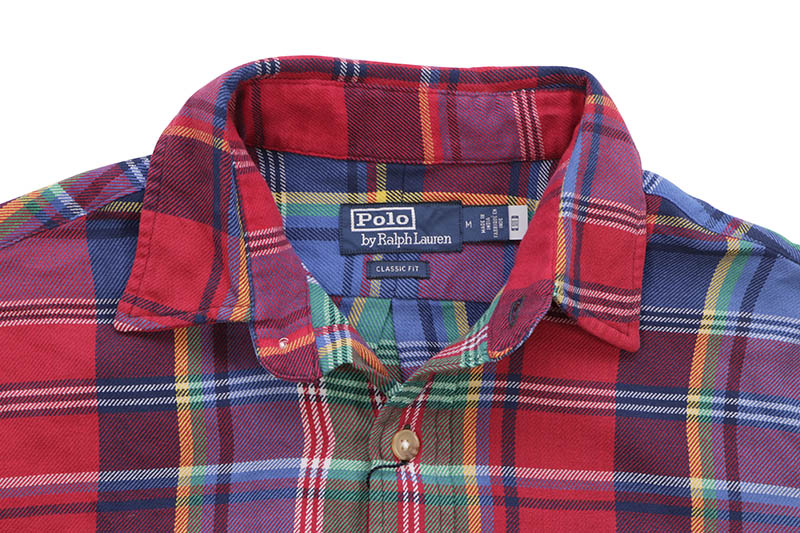 POLO RALPH LAUREN CLASSIC FIT L/S SHIRTS (RED PLAID)