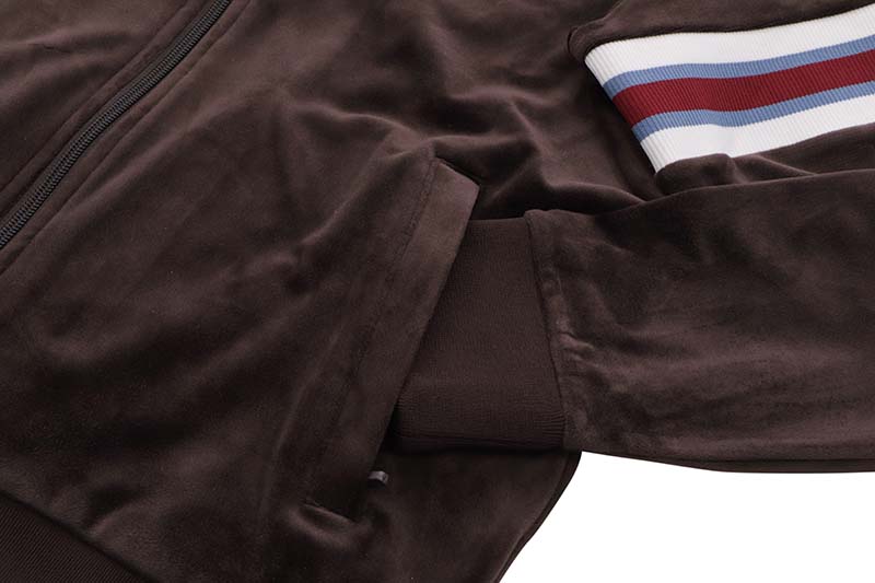 SERGIO TACCHINI OSTUNI VELOUR TRACK JACKET (STF24M50879:JAVA