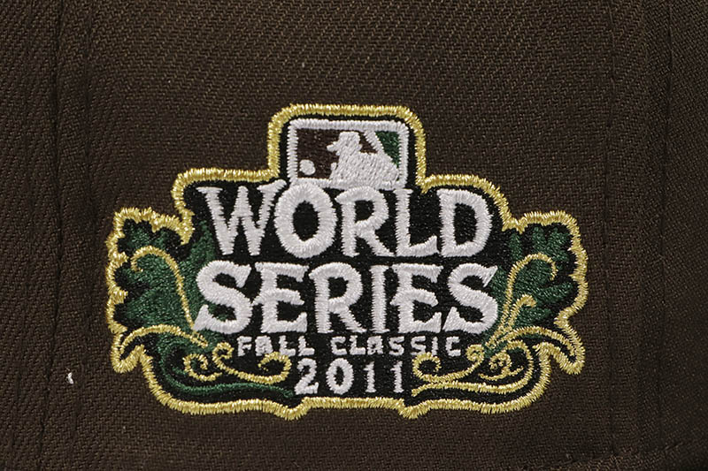 NEW ERA ST. LOUIS CARDINALS 9FIFTY SNAPBACK CAP (2011 WORLD SERIES SIDE PATCH/GREY UNDER VISOR/WALNUT DARK GREEN)