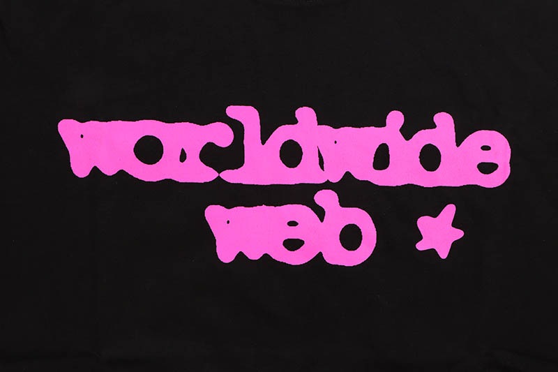 SP5DER WEB T-SHIRTS (BLACK/PINK) | Brand,S-Z,SP5DER | GROWAROUND